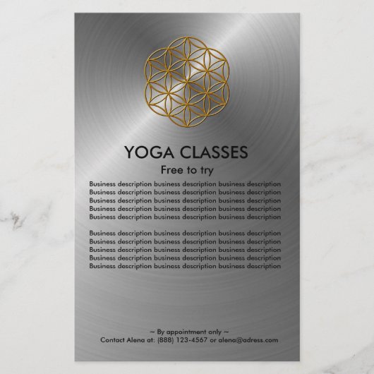 Yoga Classes Flyer (Voorkant)
