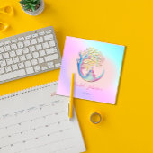 Yoga Classes School Instructor QR Heal Ombre Vierkante Visitekaartje