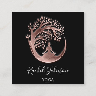 Yoga Classes School Instructor QR Roos Heal S Vierkante Visitekaartje