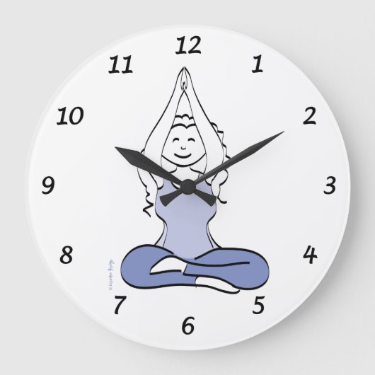 Yoga Clock Grote Klok (Voorkant)