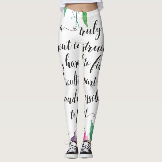 Yoga Coach Gift voor haar Leggings (Voorkant)