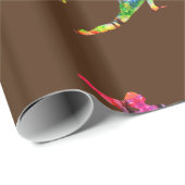 Yoga Colorful Art Cadeaupapier (Rol Hoek)