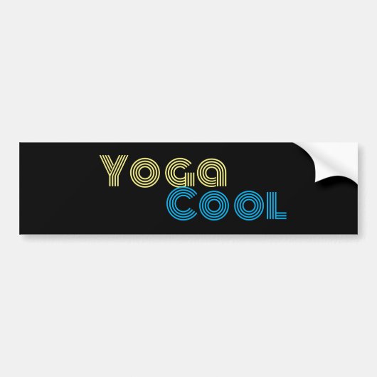 Yoga Cool Bumpersticker (Voorkant)