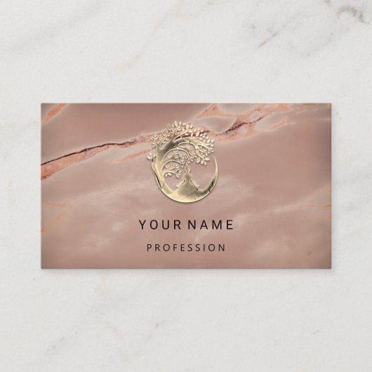 Yoga Couch Therapist Wellness Meditation SPA Visitekaartje (Voorkant)