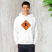Yoga Crossing Sign Warrior Pose Stick Figuur Hoodie