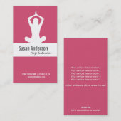 Yoga Custom Visitekaartje (Voorkant / Achterkant)