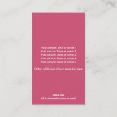 Yoga Custom Visitekaartje (Achterkant)