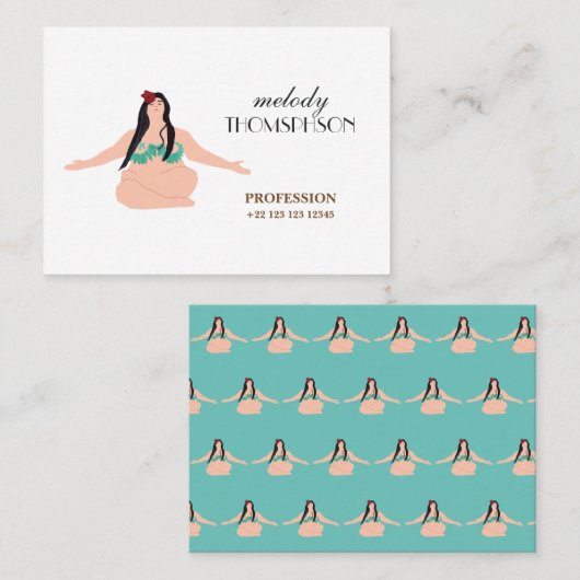 Yoga Custom Visitekaartje (Voorkant / Achterkant)