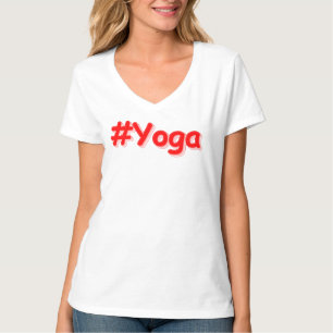 "#Yoga" Cute Design. Bestel nu T-shirt