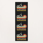 Yoga Dachshund grappig  Yogamat (Voorkant)