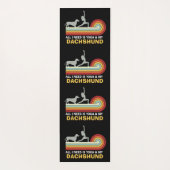 Yoga Dachshund grappig  Yogamat (Achterkant)
