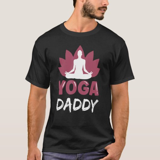 Yoga Dad Cute Meditation Hobby Dad Papa T-shirt (Voorkant)