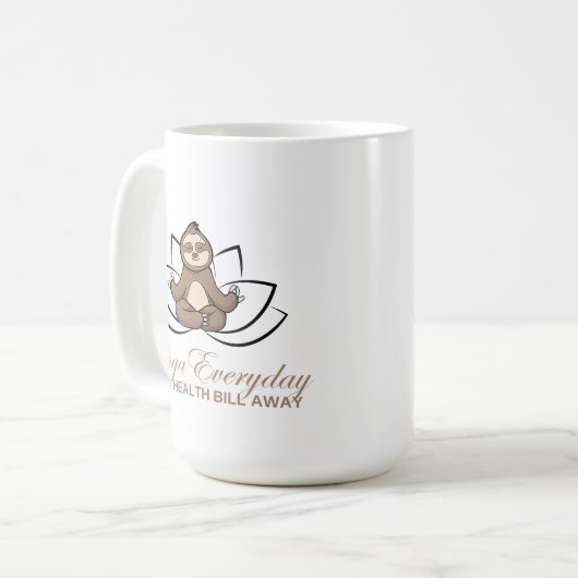 Yoga Dagelijks Koffiemok (Voorkant links)