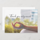 Yoga Dank je kaart met meditatie poseren (Voorkant / Achterkant)