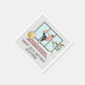 Yoga Danser Pose Balance Workout Verjaardagsfeest Servet (Hoek)