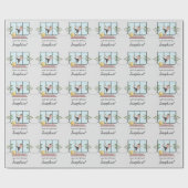 Yoga Danser Pose Workout Vrouw Gelukkige Verjaarda Cadeaupapier (Vlak)