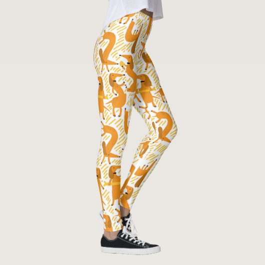 Yoga Dawg Leggings Dachshund Athletic Pants (Rechts)
