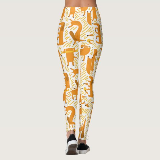 Yoga Dawg Leggings Dachshund Athletic Pants (Achterkant)