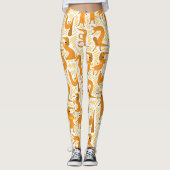 Yoga Dawg Leggings Dachshund Athletic Pants (Voorkant)