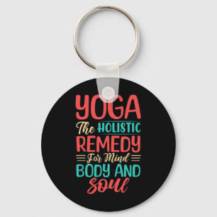 Yoga de holistische remedie voor geest, lichaam en sleutelhanger
