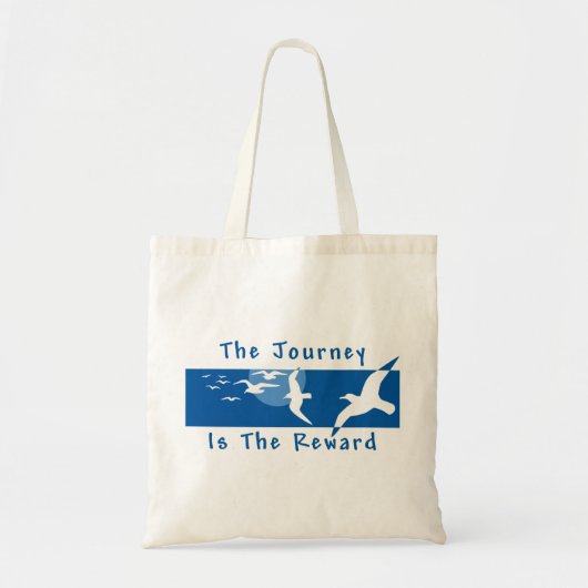 Yoga - de reis is de beloning tote bag (Voorkant)
