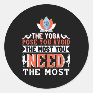 Yoga - De Yoga-toets die je nodig hebt Ronde Sticker