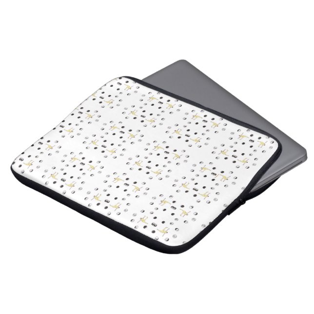 Yoga-Design Laptop Sleeve (Voorkant top)
