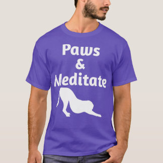Yoga-Design voor Hondenliefhebbers poten en gemedi T-shirt