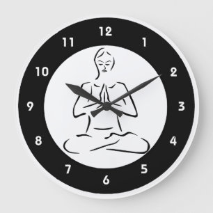 Yoga Design Wall-klok Grote Klok