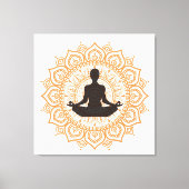 yoga (dhyana mudra) canvas afdruk (Voorkant)