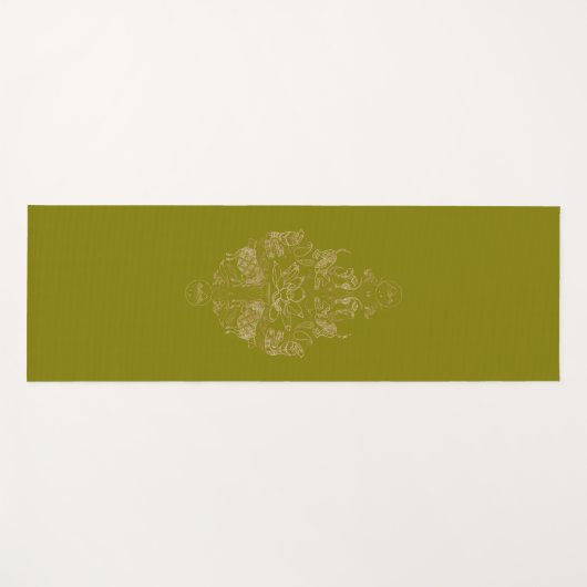 Yoga Dier Damask Mat (Voorkant (horizontaal))