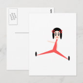 "Yoga Diva" Briefkaart (Voorkant / Achterkant)