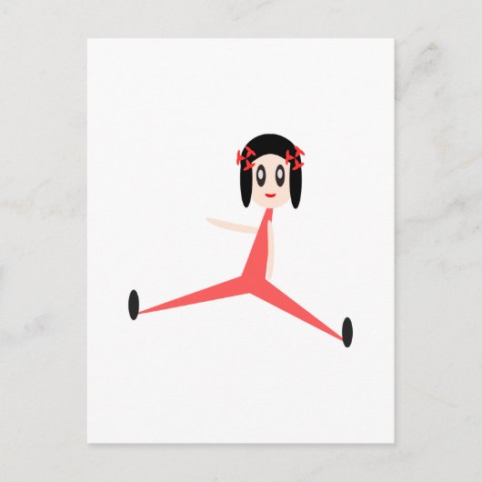 "Yoga Diva" Briefkaart (Voorkant)