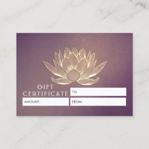 YOGA-docent Cadeaubon Lotus Kortingskaartje
