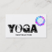 ** Yoga Docent Instructeur OM Lotus Mandala Visitekaartje (Voorkant)