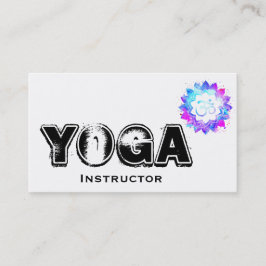 ** Yoga Docent Instructeur OM Lotus Mandala Visitekaartje