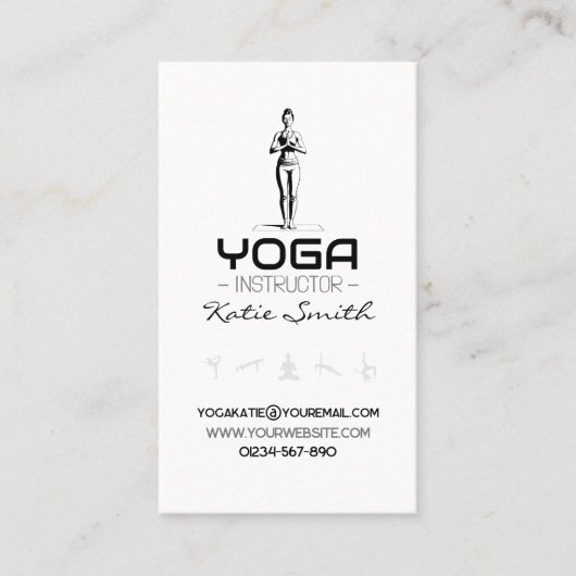 Yoga Docent / Instructeur Visitekaartje (Voorkant)