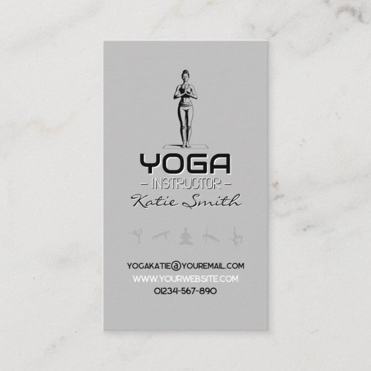 Yoga Docent / Instructeur Visitekaartje (Voorkant)