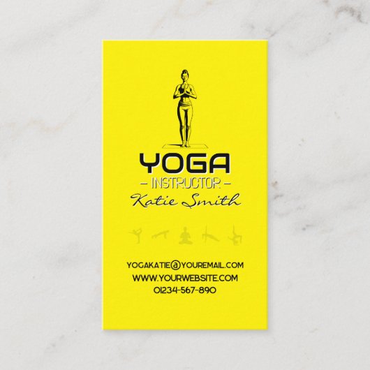 Yoga Docent / Instructeur Visitekaartje (Voorkant)