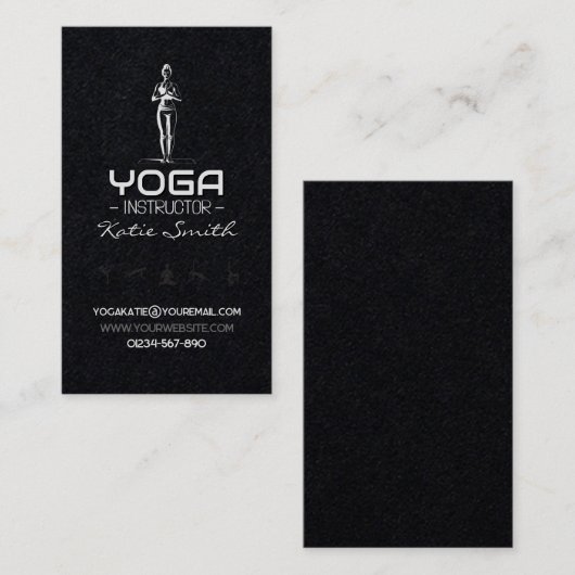 Yoga Docent / Instructeur Visitekaartje (Voorkant / Achterkant)