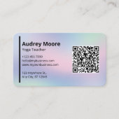 Yoga Docent Moderne Yoga Studio Holografisch Visitekaartje (Voorkant)