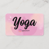 Yoga Docent Sjablonen QR Code Visitekaartje (Achterkant)