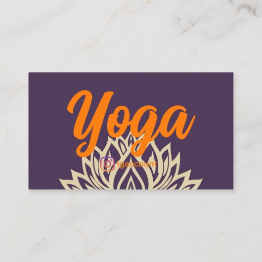 Yoga Docent Studio Visitekaartje (Achterkant)