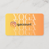 Yoga Docent Yoga Instructeur Yoga Studio QR-code Visitekaartje (Achterkant)