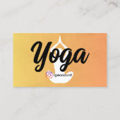 Yoga Docent Yoga Instructeur Yoga Studio Visitekaartje (Achterkant)