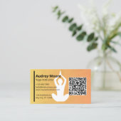 Yoga Docent Yoga Instructeur Yoga Studio Visitekaartje (Staand voorkant)