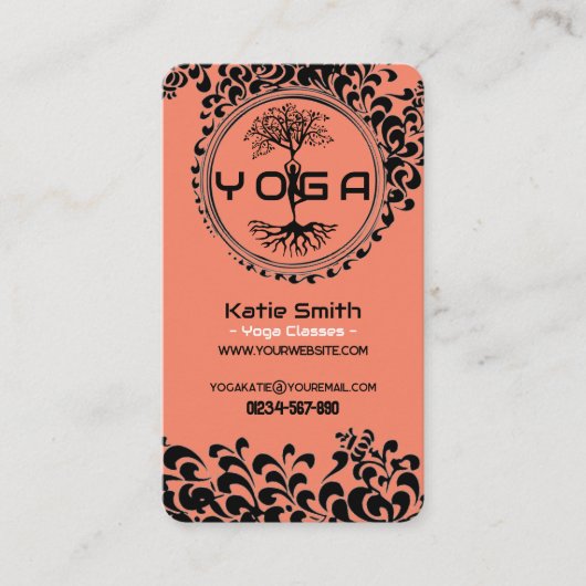 Yoga Docenten / Instructeurs Visitekaartje (Voorkant)