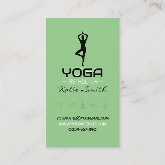 Yoga Docenten / Instructeurs Visitekaartje (Voorkant)
