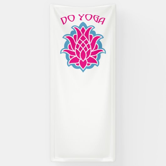 Yoga doen spandoek (Verticaal)