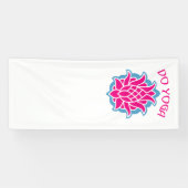 Yoga doen spandoek (Horizontaal)